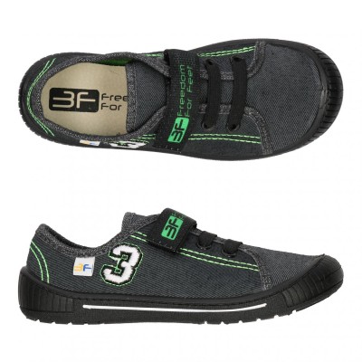 Детские кеды-тапочки 3F Fredom For Feet URAN 4SK8/17 серо-зеленые