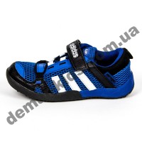 Детские кроссовки Adidas Daroga сине-белые сквозная сетка 