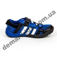 Детские кроссовки Adidas Daroga сине-белые сквозная сетка 