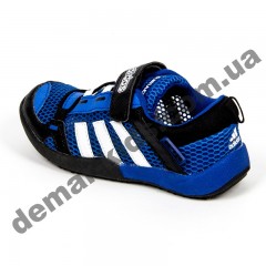 Детские кроссовки Adidas Daroga сине-белые сквозная сетка 
