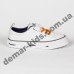Детские кроссовки кеды Apawwa VC75-1 WHITE бело-оранжевые 31-36