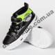 Детские кроссовки кеды Apawwa VQ71-1 BLACK черно-зеленые 31-36