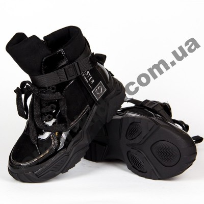 Детские зимние ботинки Apawwa DD50 BLACK 32-37