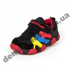Детские кроссовки BIKU-KIDS черно-красные ( 21-25 )
