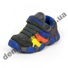 Детские кроссовки BIKU-KIDS серо-синие ( 21-25 )