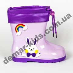 Детские резиновые сапоги Bona зайчик фиолетовые