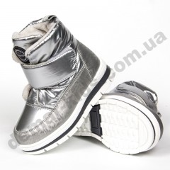 Детские зимние ботинки Clibee A88 silver серебро ( 22-27 )