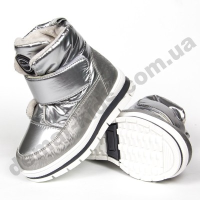 Детские зимние ботинки Clibee A88 silver серебро ( 22-27 )