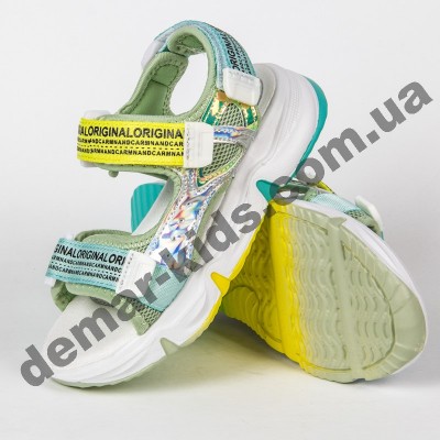 Детские босоножки Clibee Z824 SILVER/GREEN 26-31