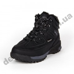 Детские зимние ботинки Clibee черные шнурок ( 32-37 )