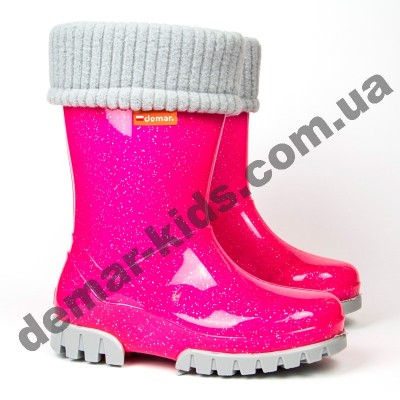 Детские резиновые сапоги Demar TWISTER LUX G ( малина перламутр )