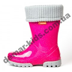 Детские резиновые сапоги Demar TWISTER LUX G ( малина перламутр )