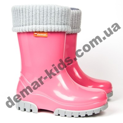 Детские резиновые сапоги Demar TWISTER LUX F ( розовые )