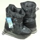 Детские дутики Super Gear черные снежинка
