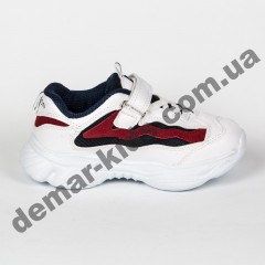 Детские кроссовки Jong Golf B2419 бело-синие 26-31