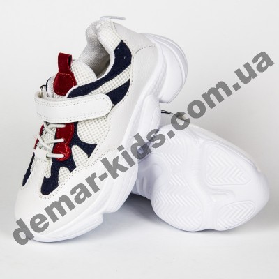 Детские кроссовки Jong Golf B90202 бело-синие 26-31