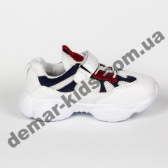 Детские кроссовки Jong Golf B90202 бело-синие 26-31
