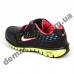 Детские кроссовки Nike черно-малиновые пенка