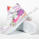 Детские высокие кроссовки хайтопы Nike B53-8 фиолет 27-32