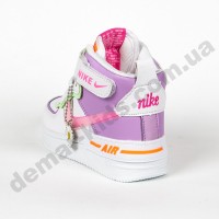 Детские высокие кроссовки хайтопы Nike B53-8 фиолет 27-32