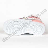 Детские высокие кроссовки хайтопы Nike B53-7 пудра 27-32