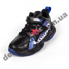 Детские кроссовки R-Walker черно-синие ( 32-37 ) 