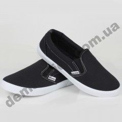 Детские слипоны SLIP ON Wink черные ( подросток )