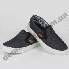 Детские слипоны SLIP ON Wink темно-серые
