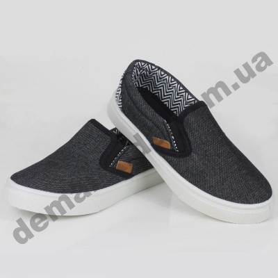Детские слипоны SLIP ON Wink темно-серые