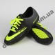 Детские футбольные сороконожки Nike черно-зеленые - 2