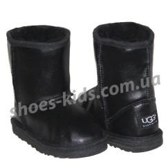 Детские угги UGG  KIDS CLASSIC SHORT (черные краска )