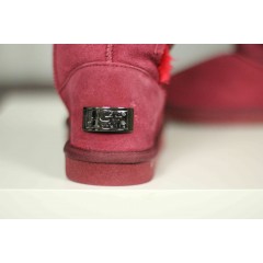 Подростковые / женские угги UGG Classic Tall пуговицы ( бордо )