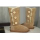 Подростковые / женские угги UGG Classic Tall пуговицы ( бежевые )