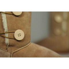 Подростковые / женские угги UGG Classic Tall пуговицы ( бежевые )