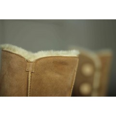 Подростковые / женские угги UGG Classic Tall пуговицы ( бежевые )