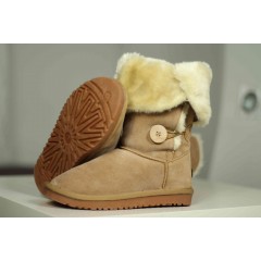 Подростковые / женские угги UGG Classic Tall пуговицы ( бежевые )