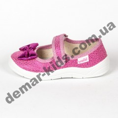 Детские тапочки Waldi Алина бант розовые 24-30