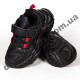 Детские кроссовки Baas K6802-1 черно-красные 25-30