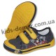Детские кеды - мокасины Super gear А 9885 / 9886 (серо-желтые)