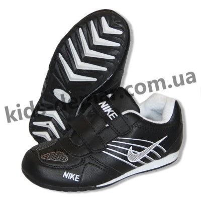 Детские кроссовки Nike бело-синие 001( винил )