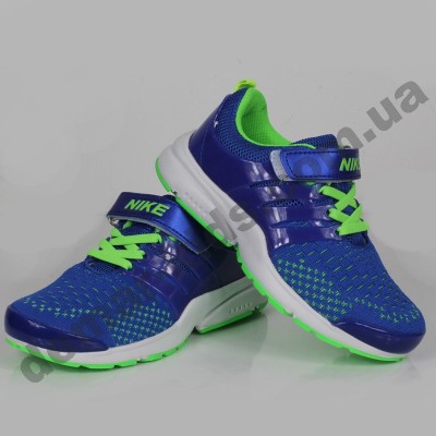 Детские кроссовки Nike сине-зеленые