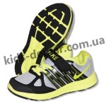Детские кроссовки Nike серо-черно-зеленые ( пенка )
