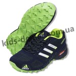 Детские кроссовки Adidas темно-сине-зеленые ( подросток ) NEW