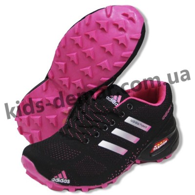 Детские кроссовки Adidas черно-малиновые ( подросток ) NEW