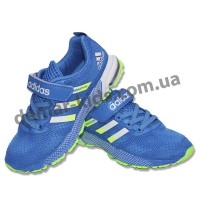 Детские кроссовки Adidas Marathon сине-зеленые 