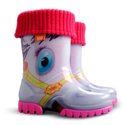 Детские резиновые сапоги Demar TWISTER LUX PRINT HA ( пони )