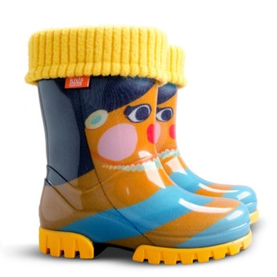 Детские резиновые сапоги Demar TWISTER LUX PRINT HB ( жасмин )