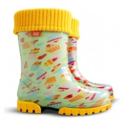 Детские резиновые сапоги Demar TWISTER LUX PRINT HC ( кексы )